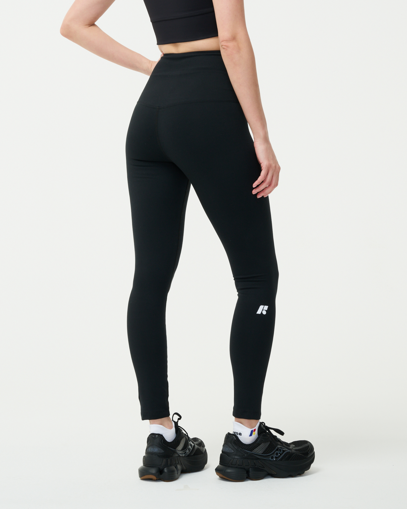 PERFECT FORM LEGGINGS plus Lサイズ White Mark Women's Plus Size High Waist Mesh Insert