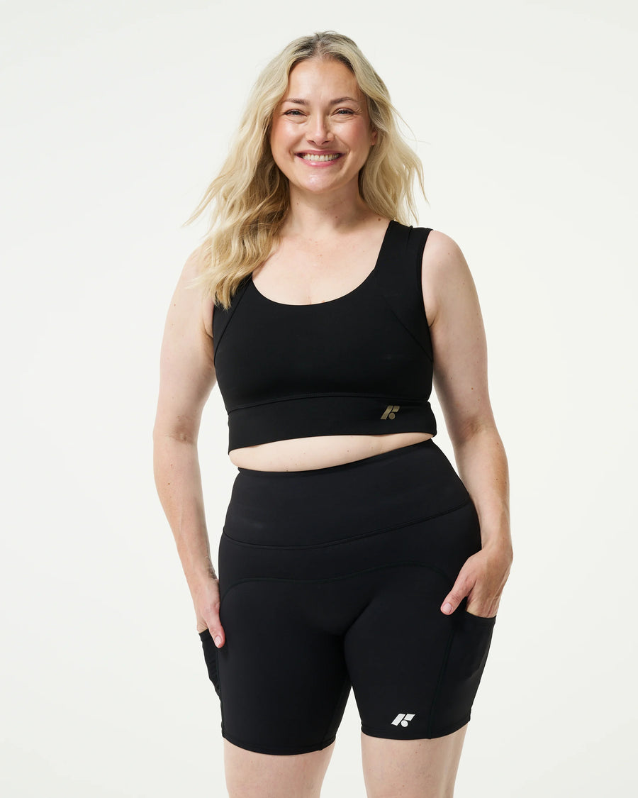 Collagen Power Bra worn with shorts
